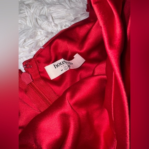 NWOT House of CB Lulu Red asymmetric dress sz S - Picture 4 of 7